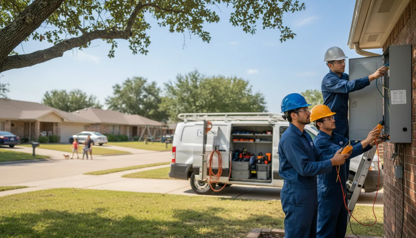 Certified electrician providing emergency electrical services in Cashion, AZ
